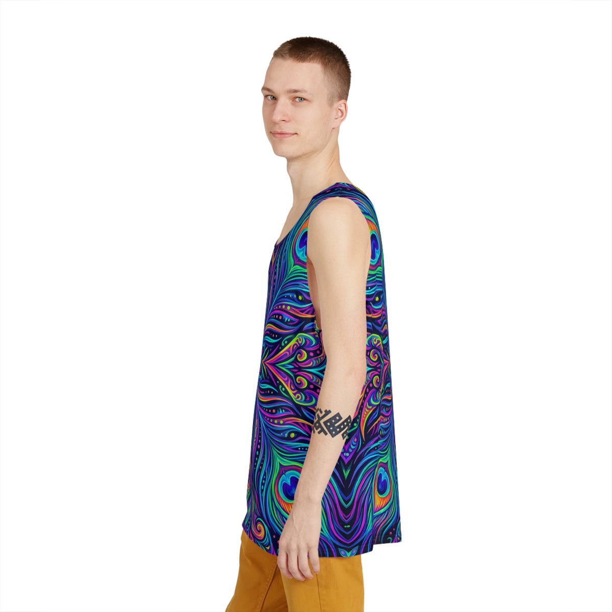 "Peacockadoodle" MEN'S TANK TOP