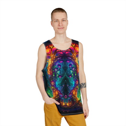 Back view of the Fungus Amongus men's tank top design.