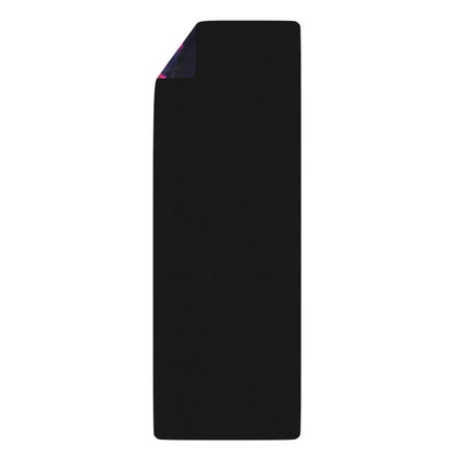 Corner detail of the anti-slip rubber bottom on the 'Endless Mallow' yoga mat.