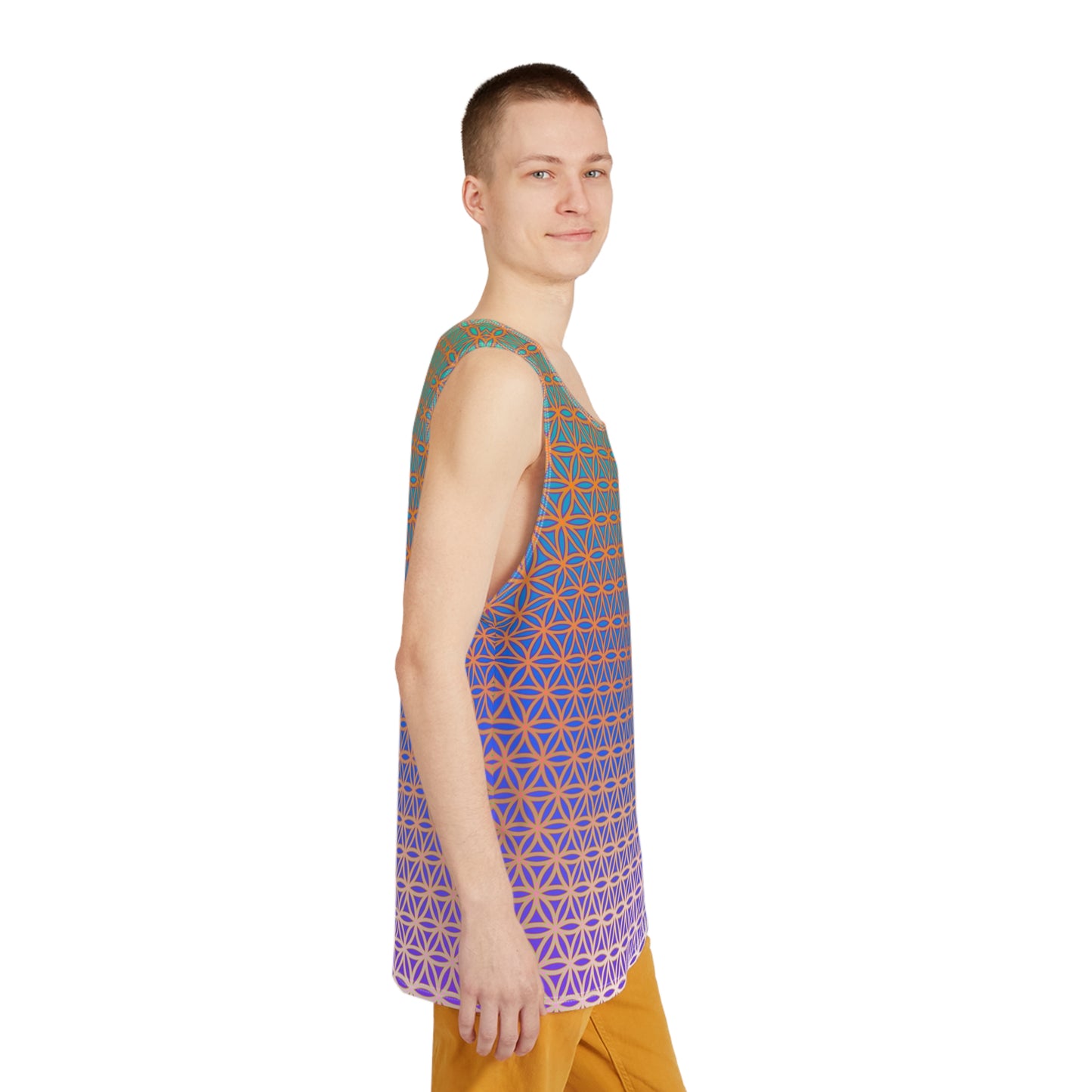 "Flower de Life (Top Version)" MEN'S TANK TOP