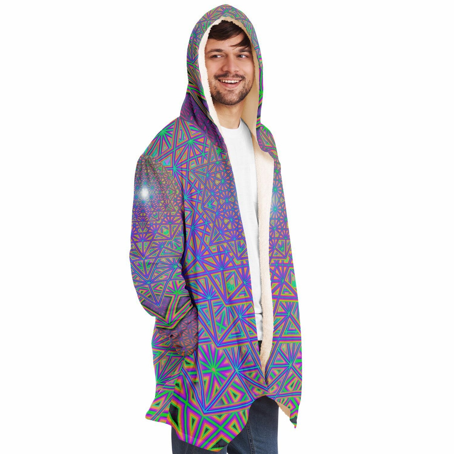 "Flower of Tron" HOODED CLOAK