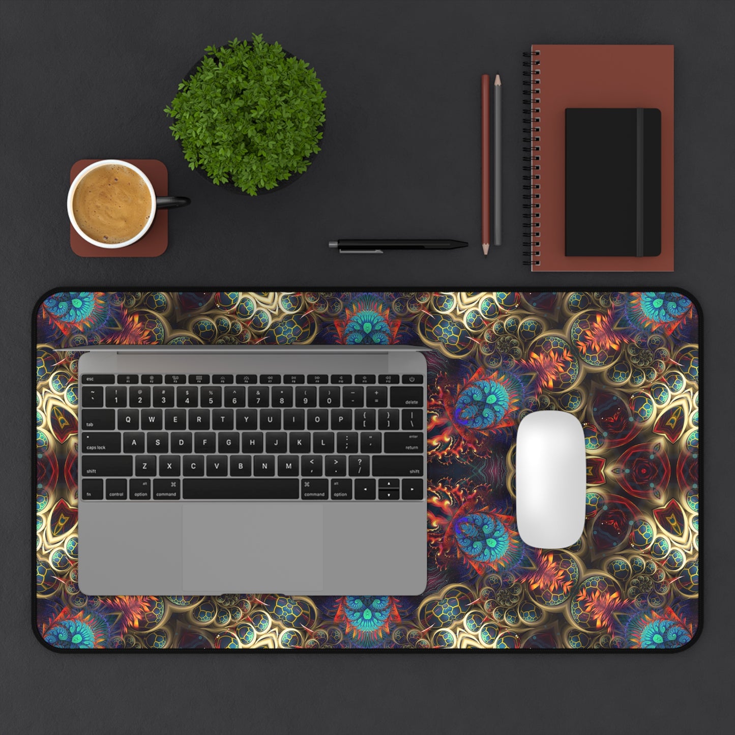 "Stimulous Mandala" DESK MAT (12x18)(12x22)(15.5x31)