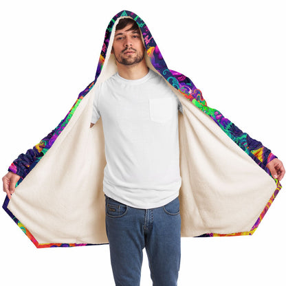 "Mush Tree So Color" HOODED CLOAK