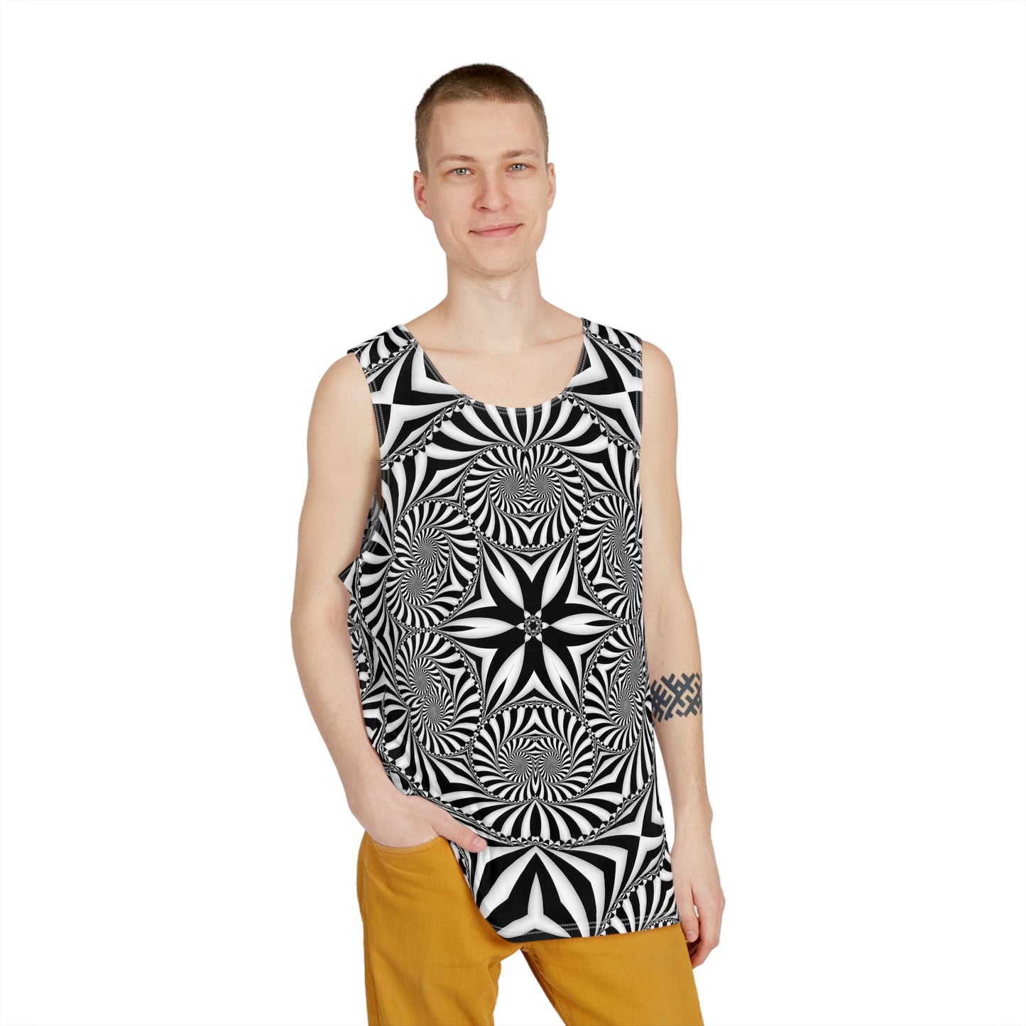 "The Illusionist (B&W)" MEN'S TANK TOP