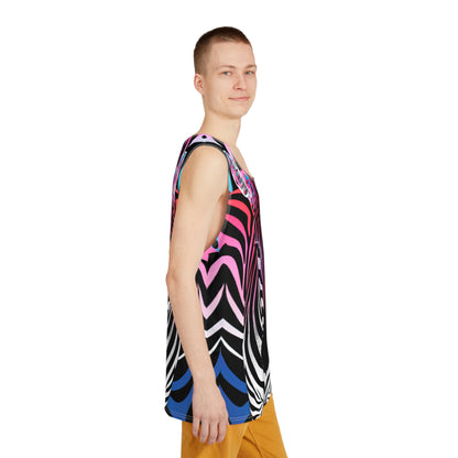 Men's tank top in the Psybra colorway