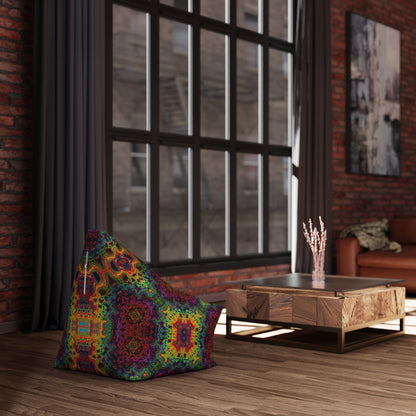 "Lysergic Burst" BEAN BAG CHAIR COVER