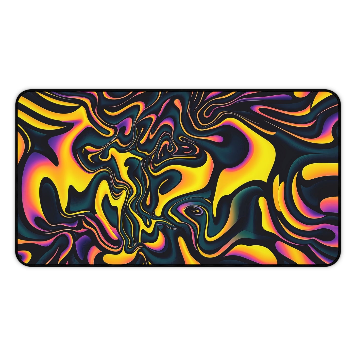 "Pink Plus Black Equals Yellow" DESK MAT (12x18)(12x22)(15.5x31)