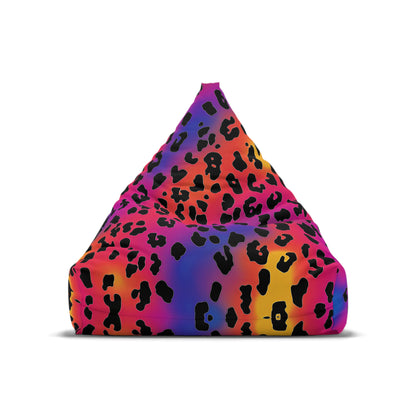 "Rainbow Leopard" BEAN BAG CHAIR COVER
