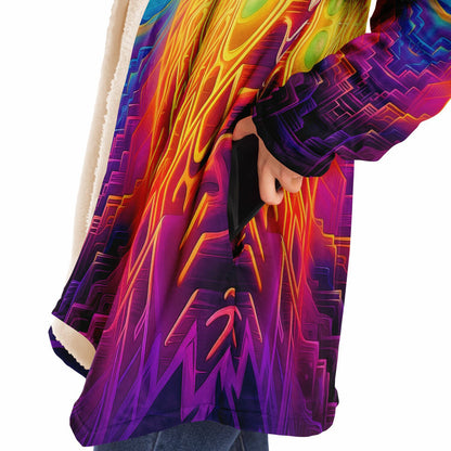 "Maze of Life V3" HOODED CLOAK