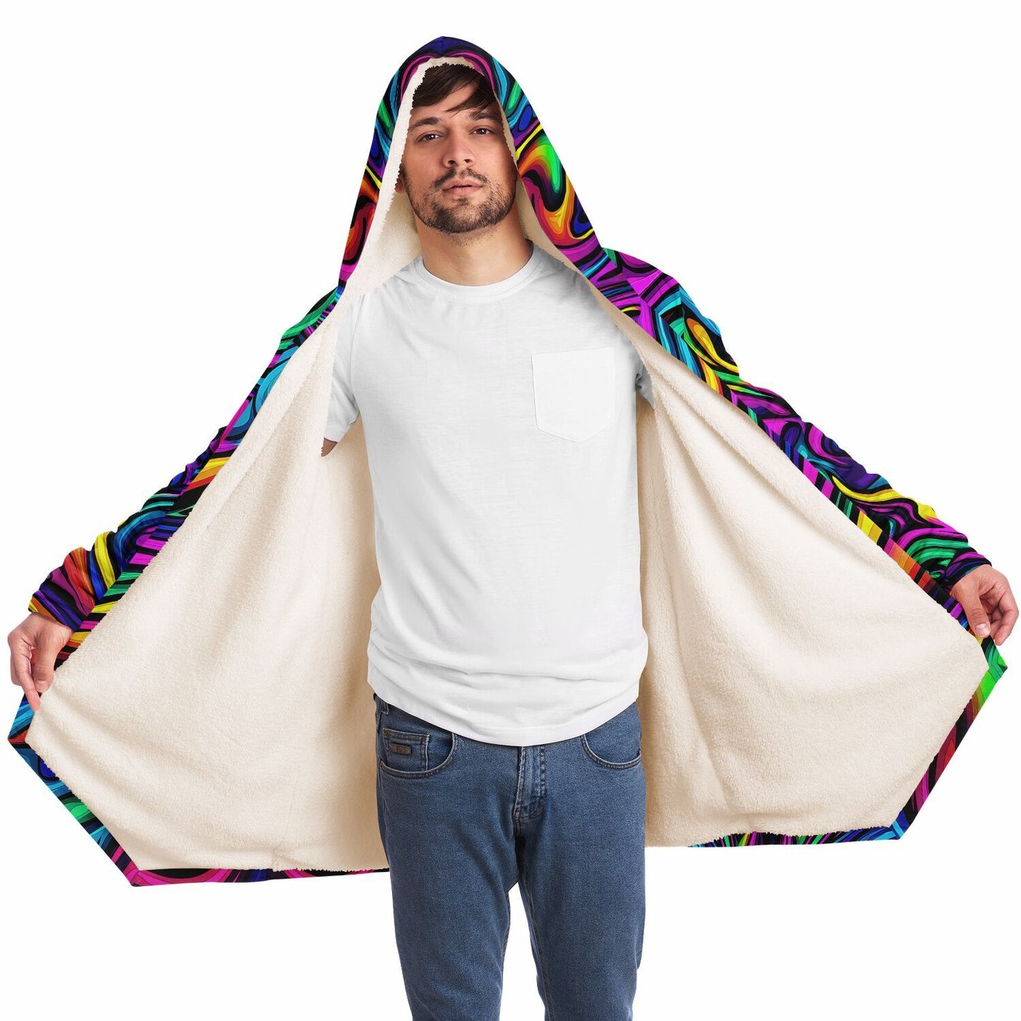 "Blend In or Don't" HOODED CLOAK