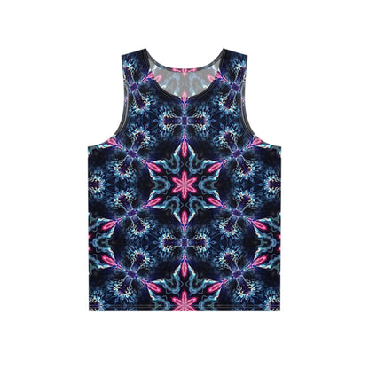 Flat lay of the Sentinel Star men's tank top showing the print.