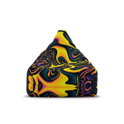 "Pink Plus Black Equals Yellow" BEAN BAG CHAIR COVER