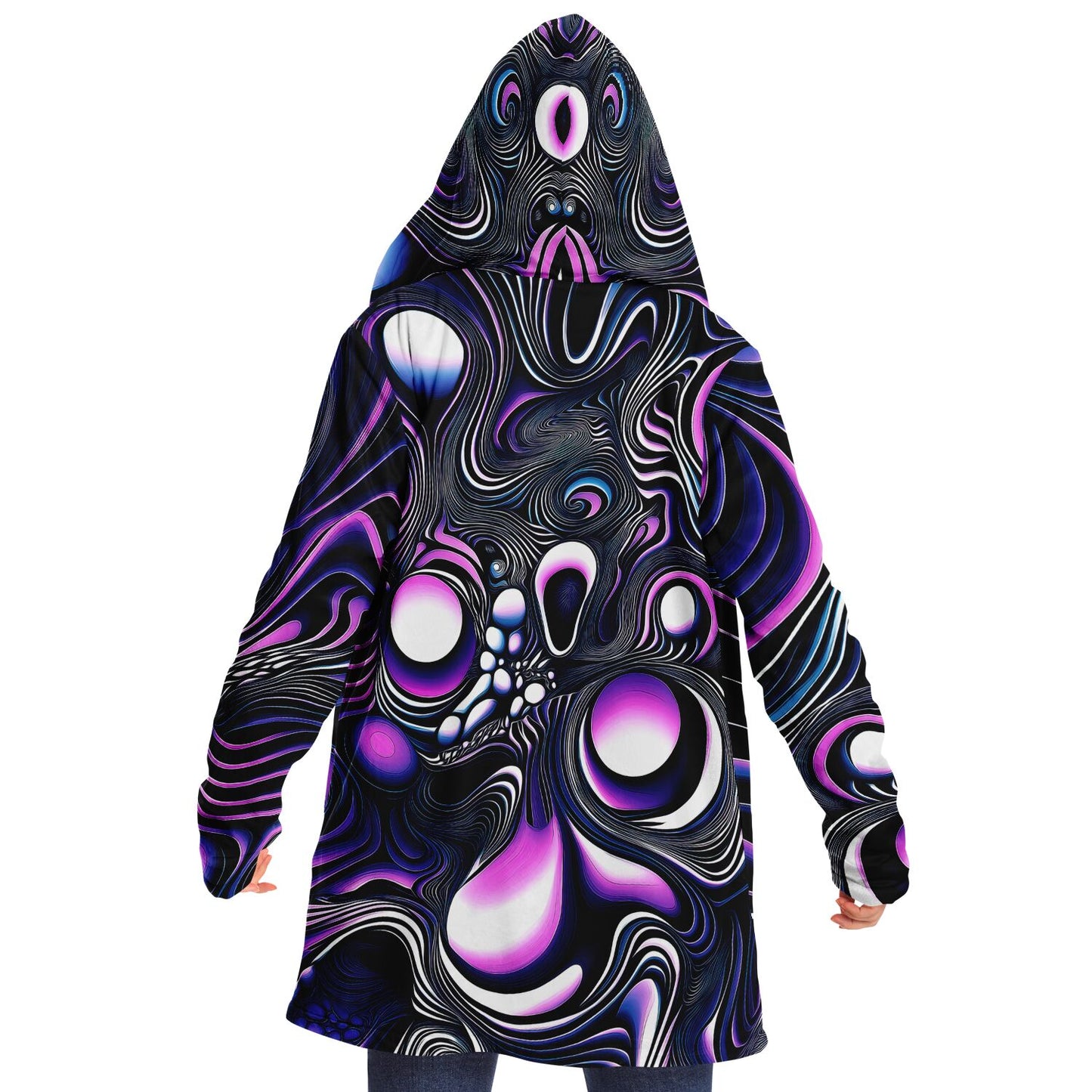 "Time Is An Illusion" HOODED CLOAK