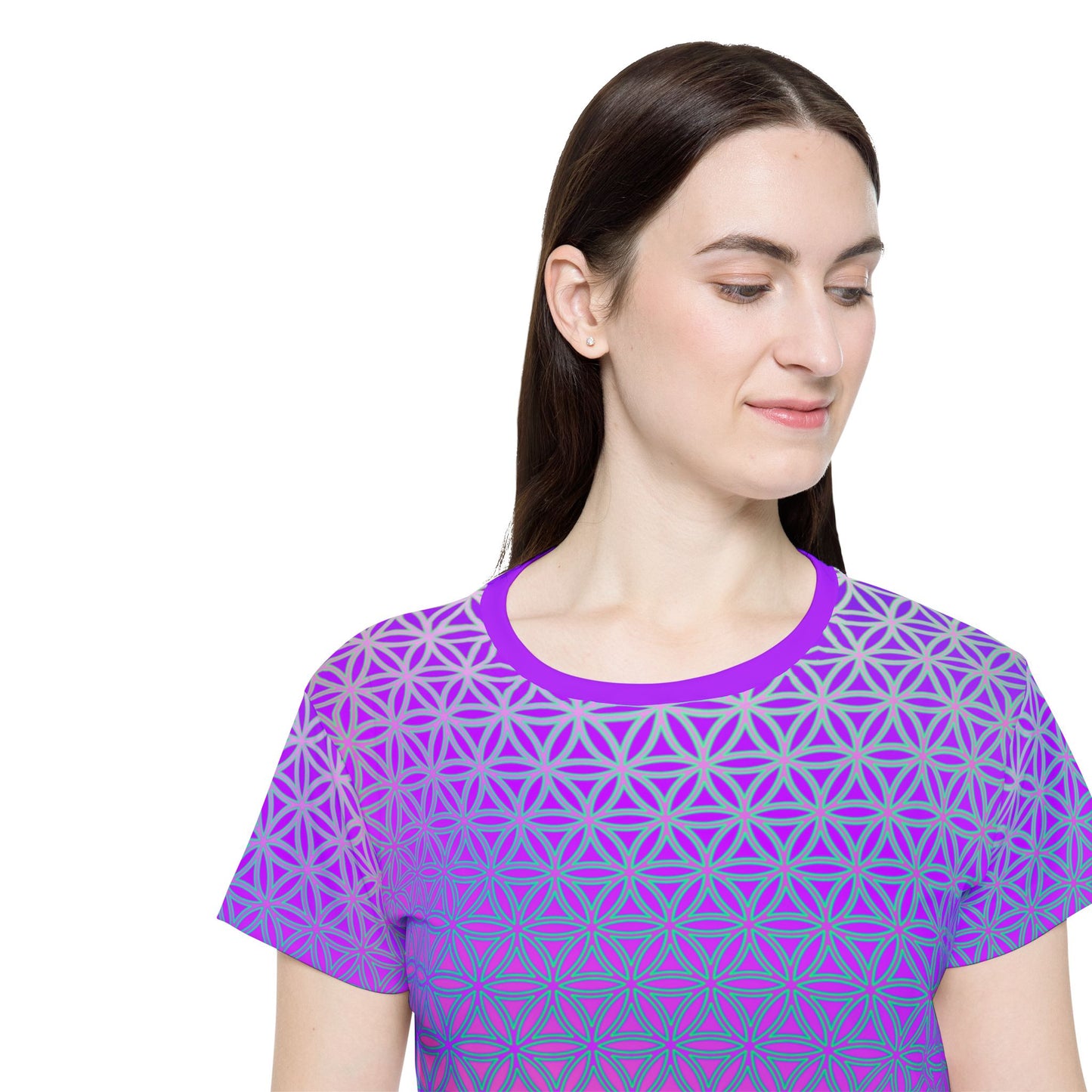 "Flower de Life V2" (WOMEN'S) SPORT TEE