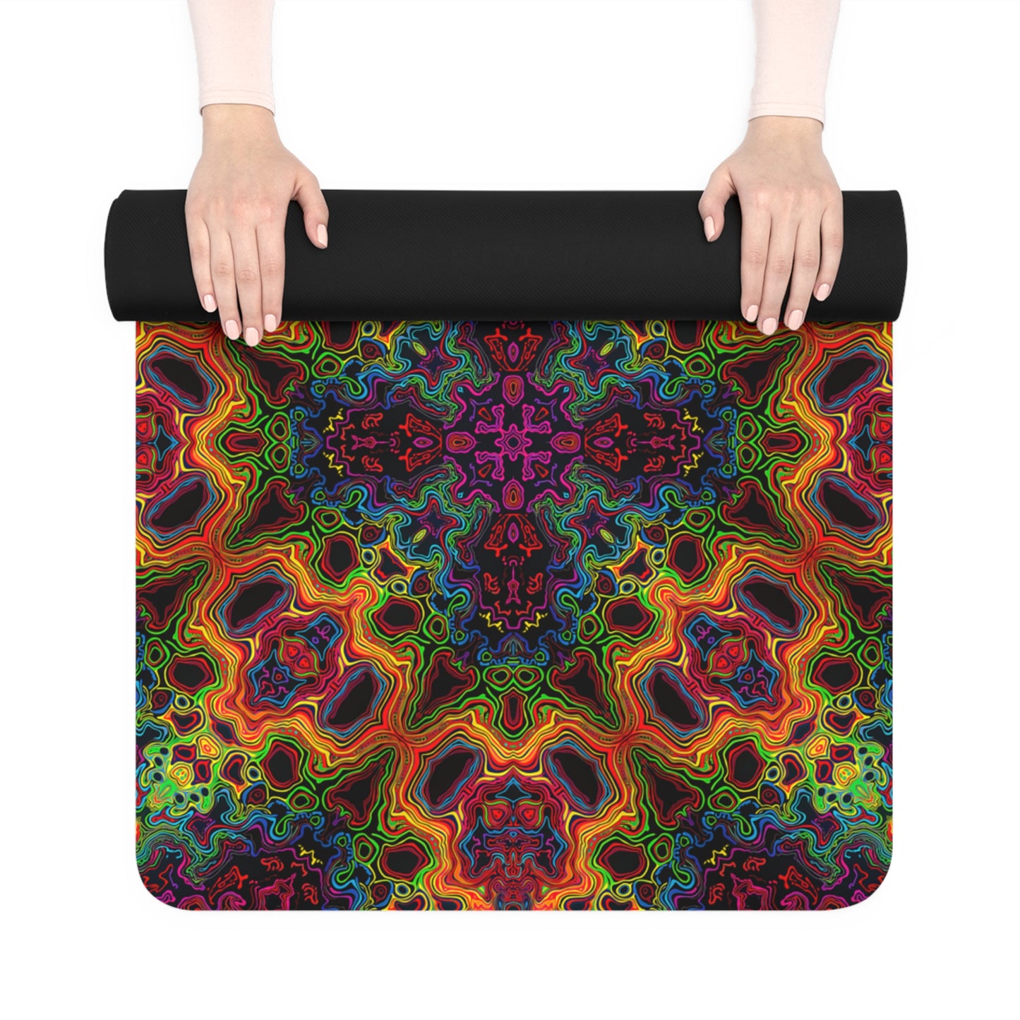 "Lysergic Burst" Yoga Mat