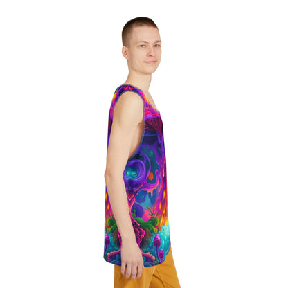 Folded Port Gillstown Reflection men's tank top showing the soft polyester-spandex fabric.