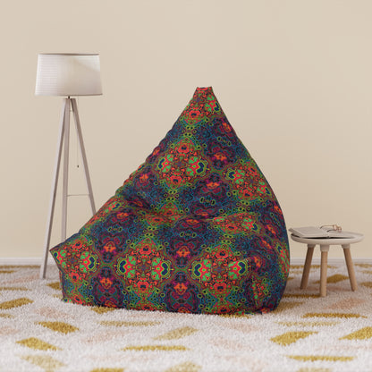 "Shipibo Psy Pattern" BEAN BAG CHAIR COVER