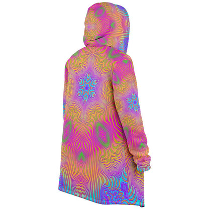 "Neon King Mandala" HOODED CLOAK