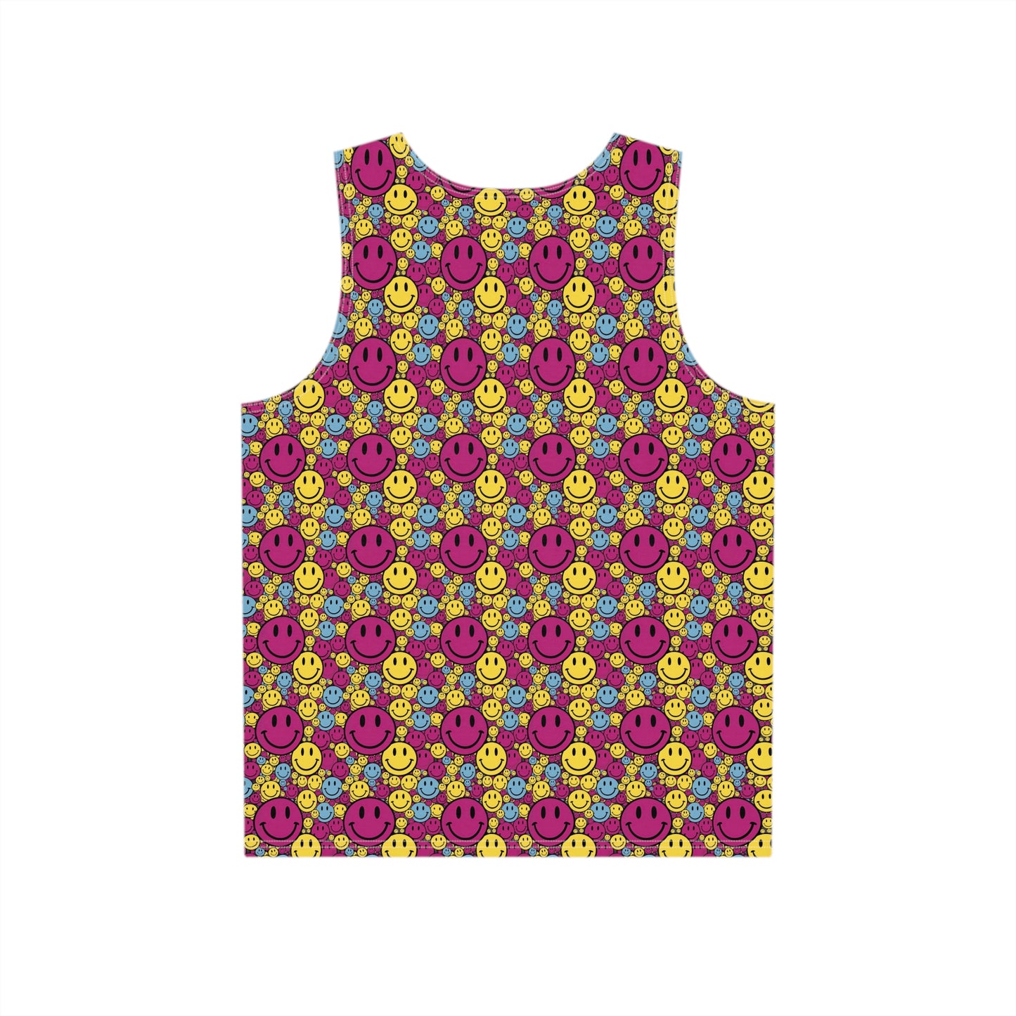 "Purple Yellow Blue Smiley" MEN'S TANK TOP