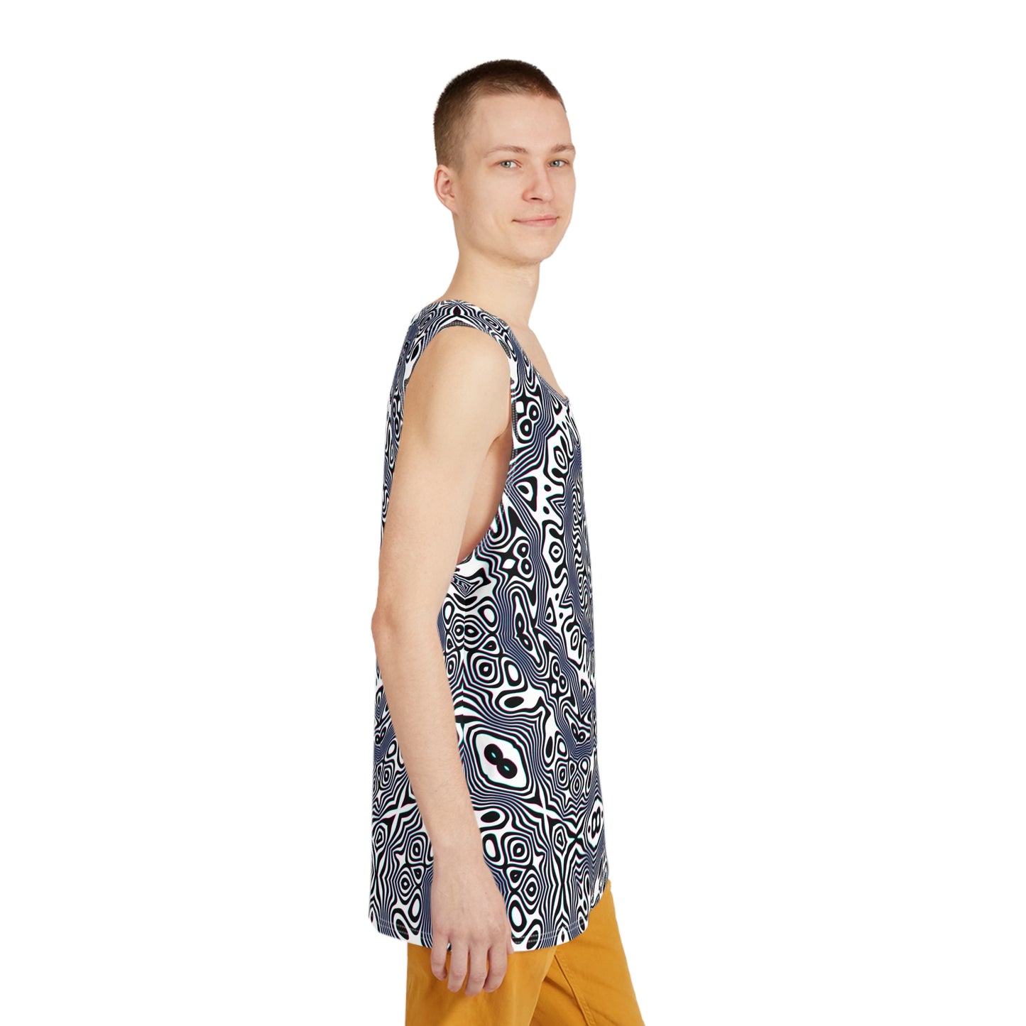 "Wildcat Mandala (White)" MEN'S TANK TOP