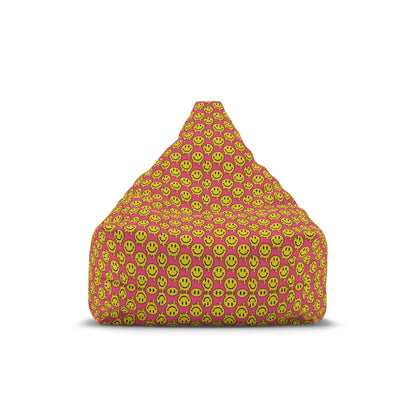 "Yellow and Pink Smiley Pattern" BEAN BAG CHAIR COVER
