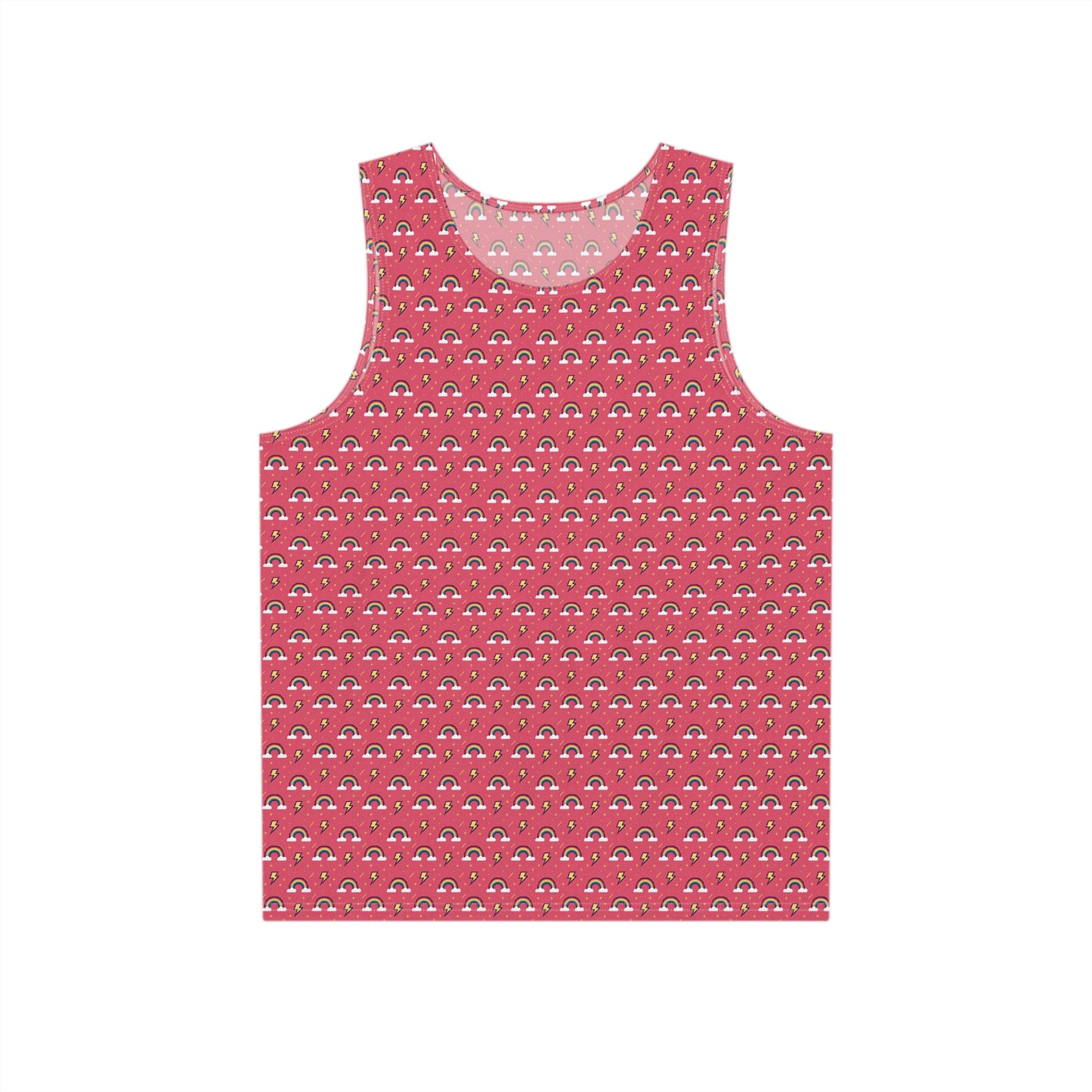 "Rainbows and Lightning Pink" MEN'S TANK TOP