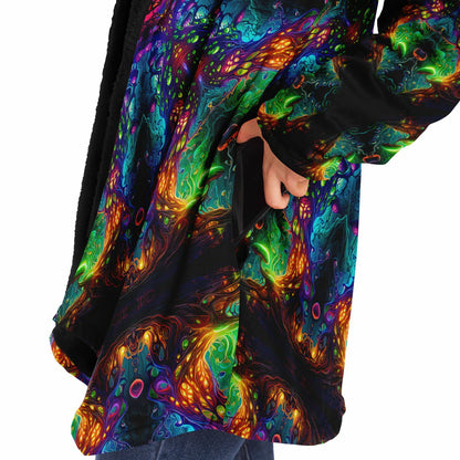 "Fungus Amongus Mandala" HOODED CLOAK