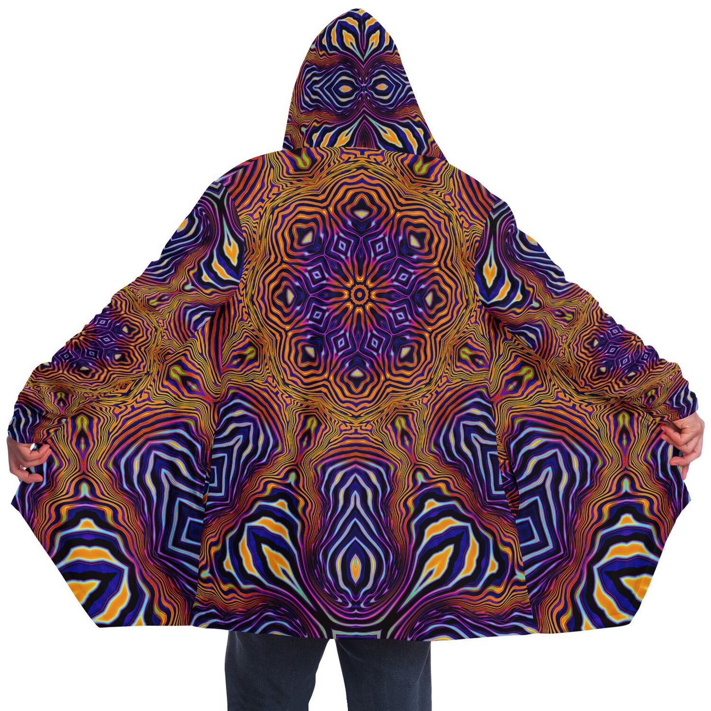 "King of the Festival Mandala" HOODED CLOAK
