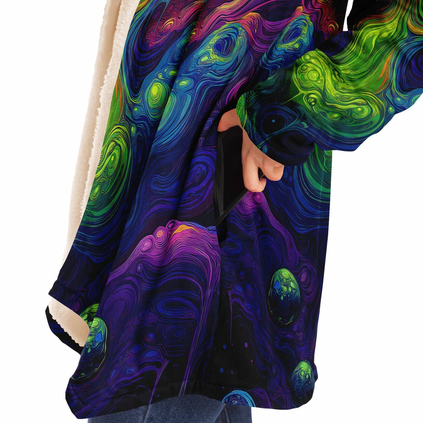 "I Love Lava Lamp" HOODED CLOAK