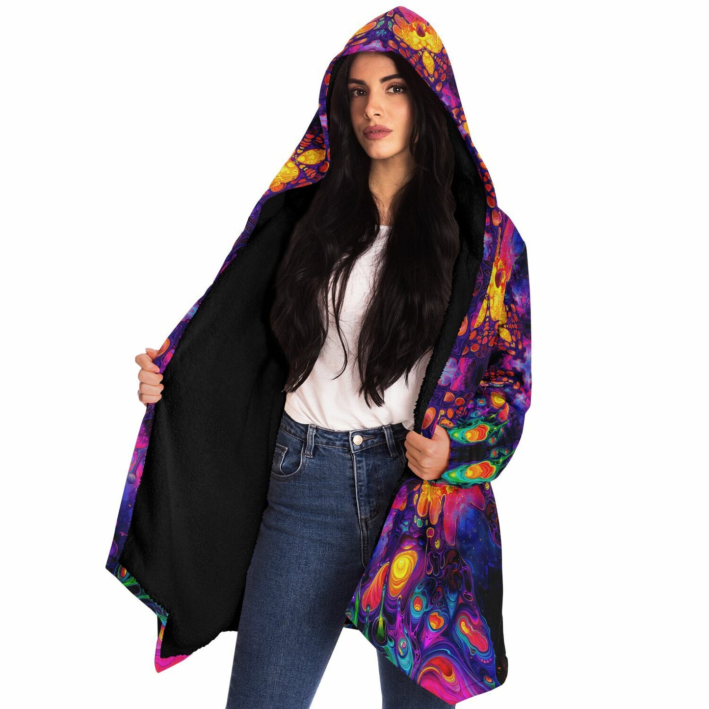 "Nebulon Burst" HOODED CLOAK
