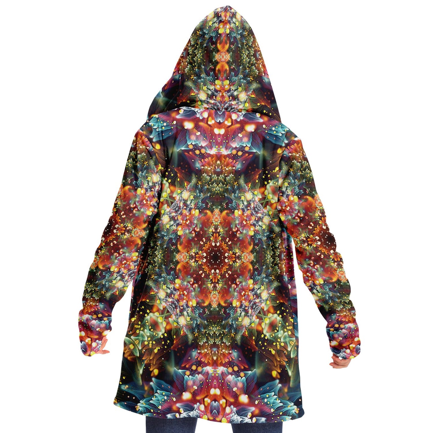 "Kaleidobloom" HOODED CLOAK