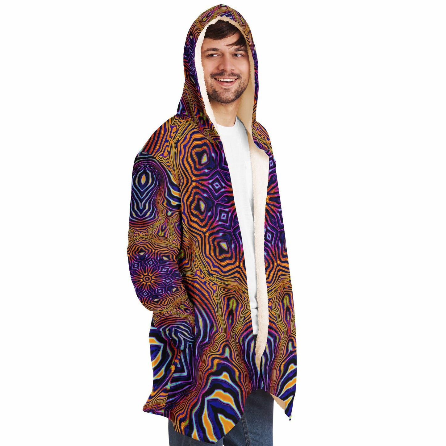 "King of the Festival Mandala" HOODED CLOAK