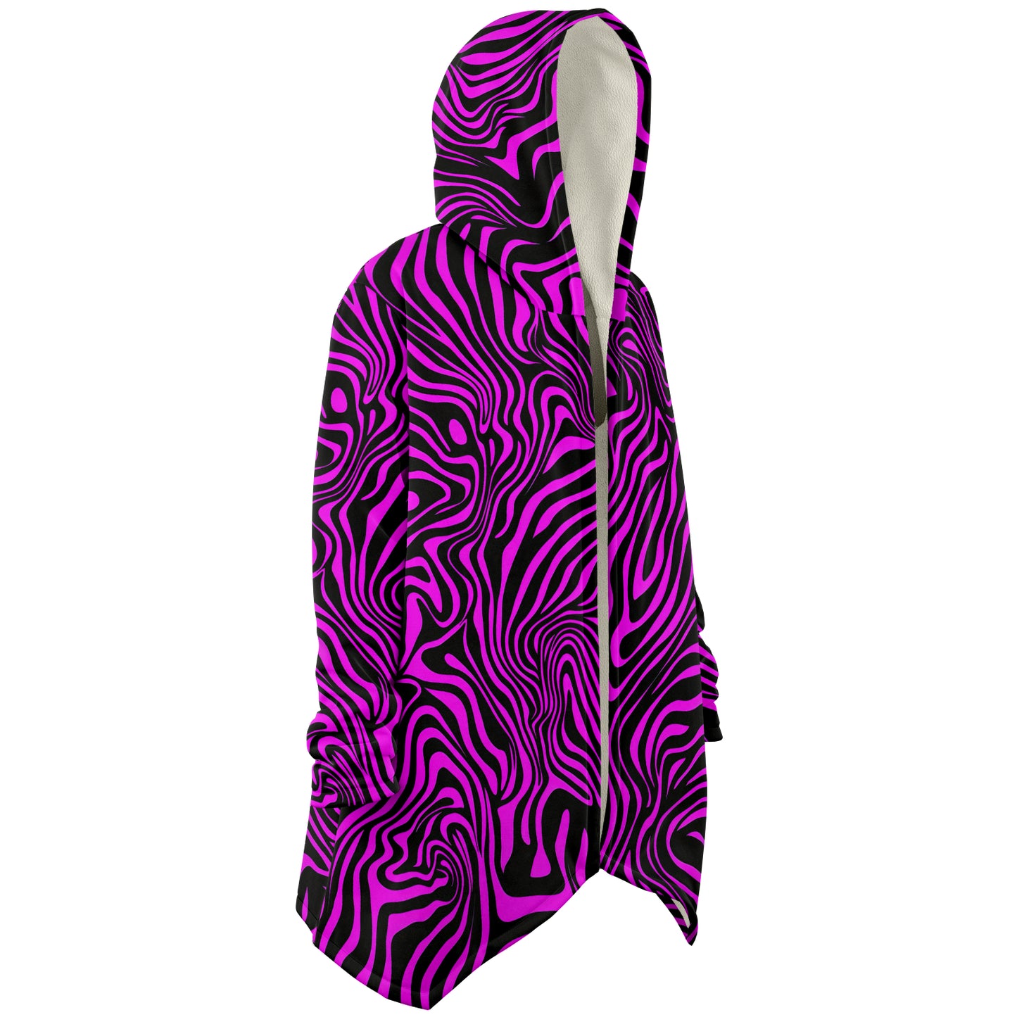 "Pink Zebra" HOODED CLOAK