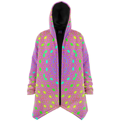 "Qwerty Bloom" HOODED CLOAK