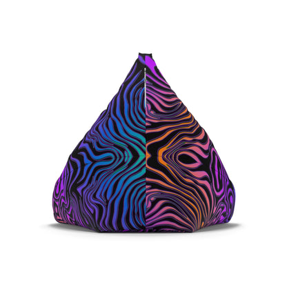 "Rainbow Zebra" BEAN BAG CHAIR COVER