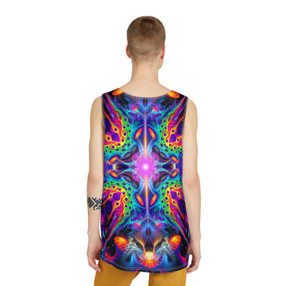 Flat lay of the Nebulizer men's tank top.