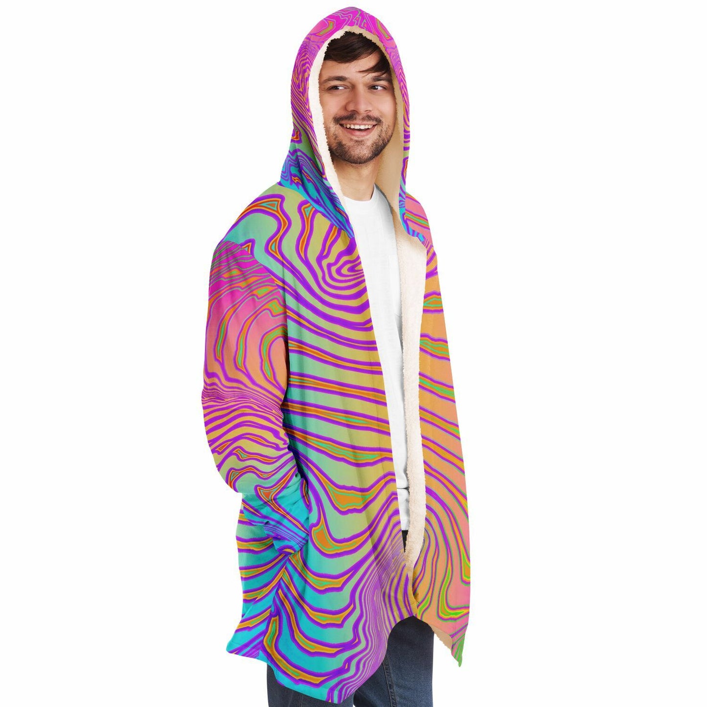 "Neon King" HOODED CLOAK