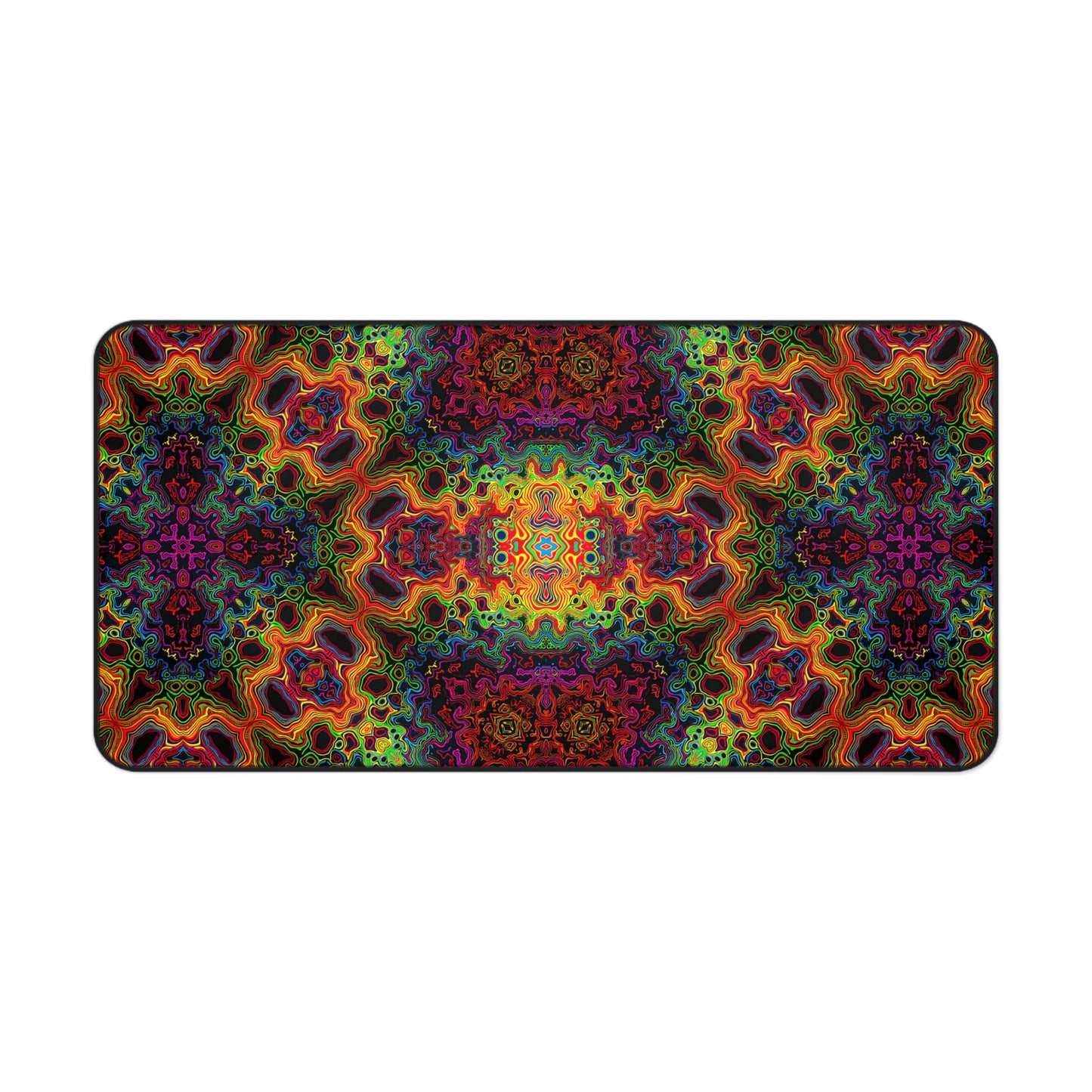 "Lysergic Burst" DESK MAT (12x18)(12x22)(15.5x31)