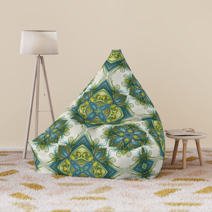 "Porcelain Bloom" BEAN BAG CHAIR COVER