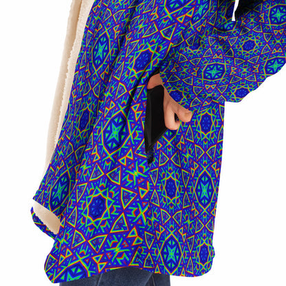 "Aztecia Pattern" HOODED CLOAK