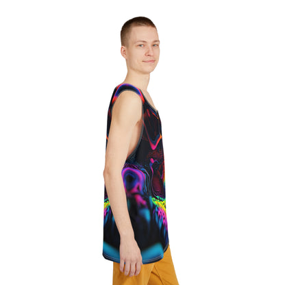 Side view of the Ferro Field men's tank top showing the regular fit and armhole seam.
