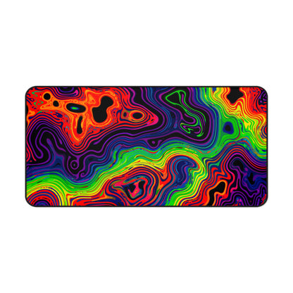 "Neon Spill" DESK MAT (12x18)(12x22)(15.5x31)