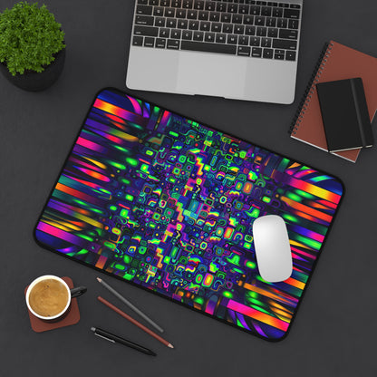 "Prismatic Distortion" DESK MAT (12x18)(12x22)(15.5x31)
