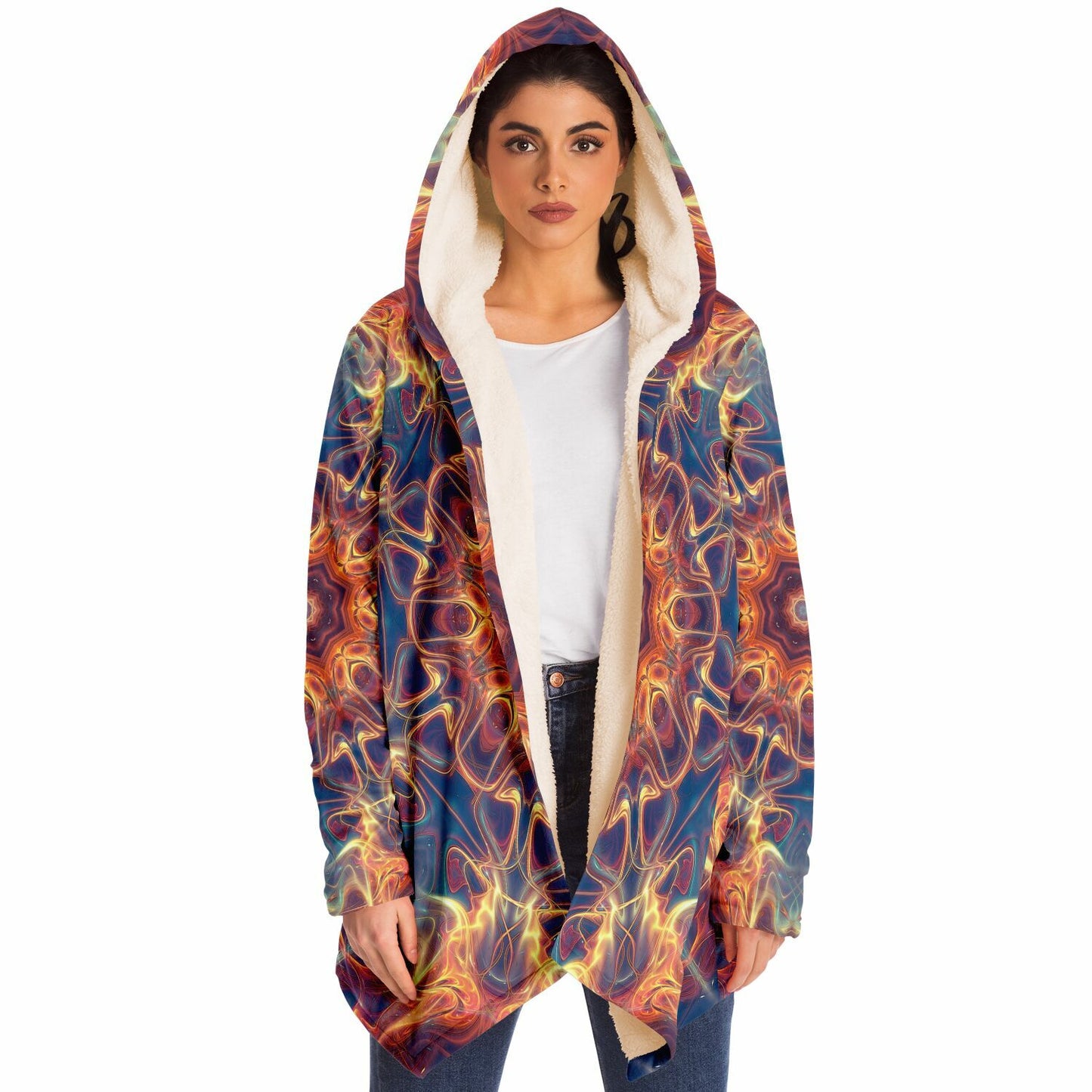 "Aquatic Rays" HOODED CLOAK