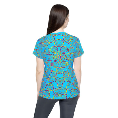 Side angle of the Loco Motion sport tee showing the classic jersey fit.