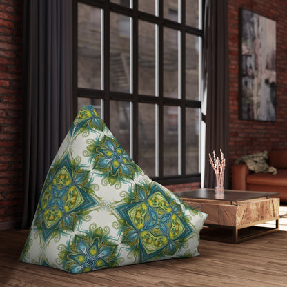 "Porcelain Bloom" BEAN BAG CHAIR COVER
