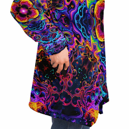 "Aurora Boreafungus Bloom" HOODED CLOAK