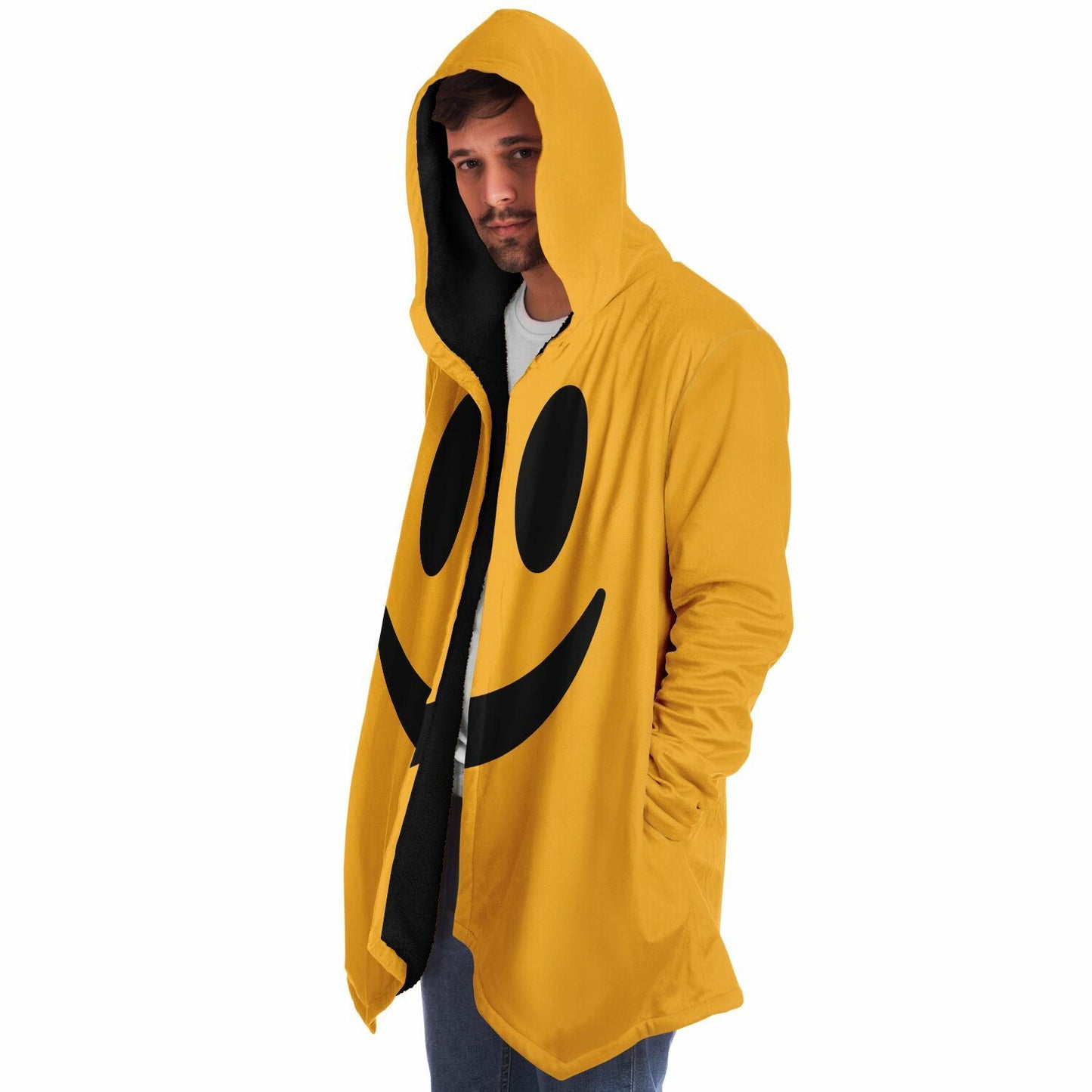 "Yellow Smiley" HOODED CLOAK