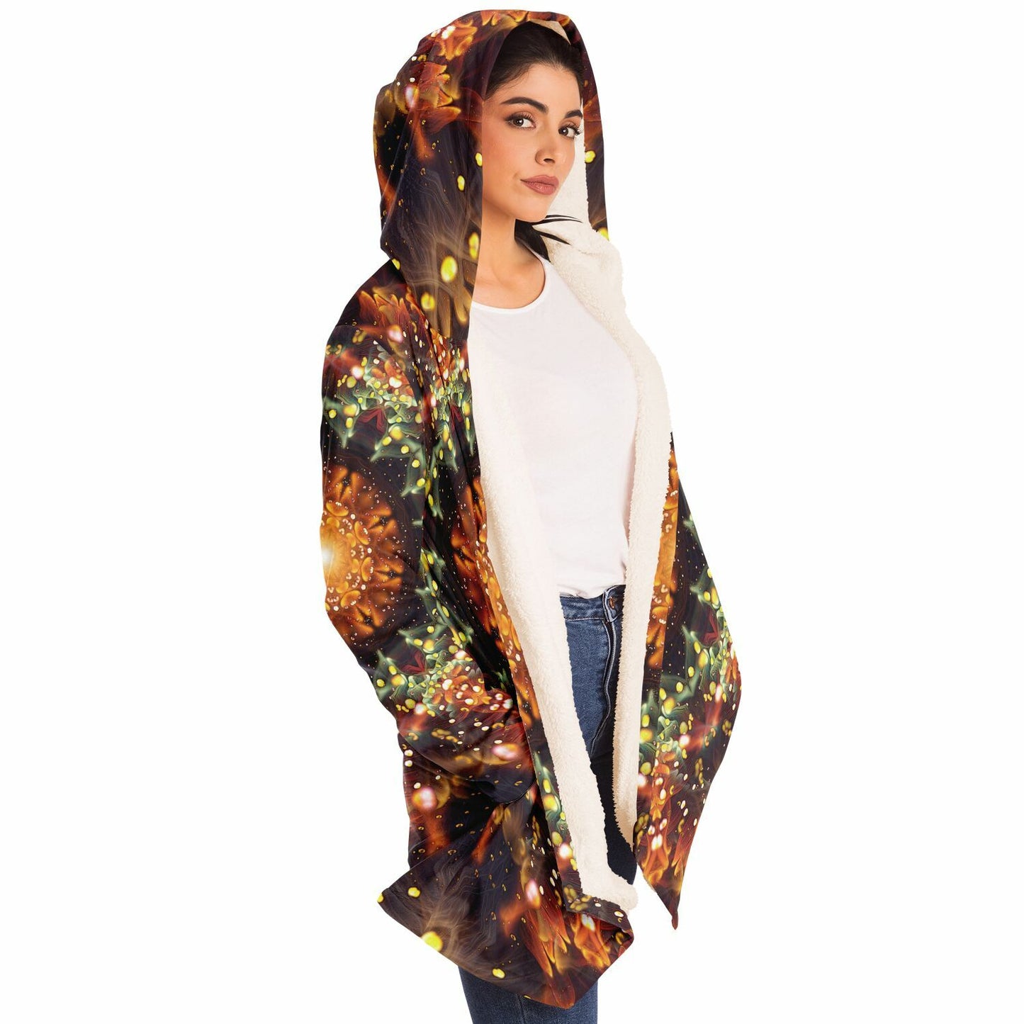 "Autumn Bloom" HOODED CLOAK