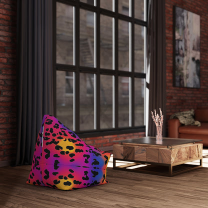 "Rainbow Leopard" BEAN BAG CHAIR COVER